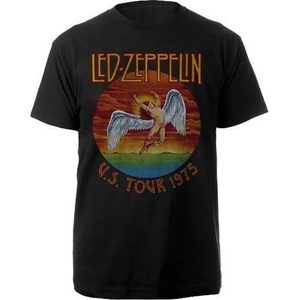 Led Zeppelin USA Tour '75. Тениска с къс ръкав Black XL (LZTS08MB04)