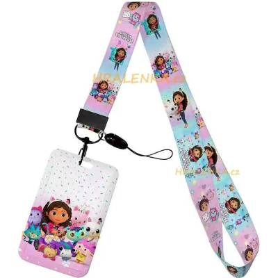 Šňůrka na krk 25277 s cedulkou na ID karty Gabby's Dollhouse