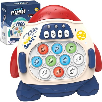 Woopie Elektronická POP IT Raketa červená