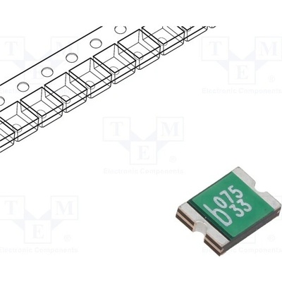 BEL FUSE 0ZCG0075BF2B Pojistka: polymerová PTC; 750mA; Imax: 40A; SMD; 0ZCG; 1812