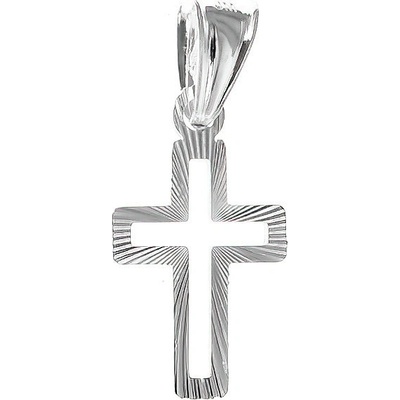 Argento Stříbrný přívěsek křížek 85289