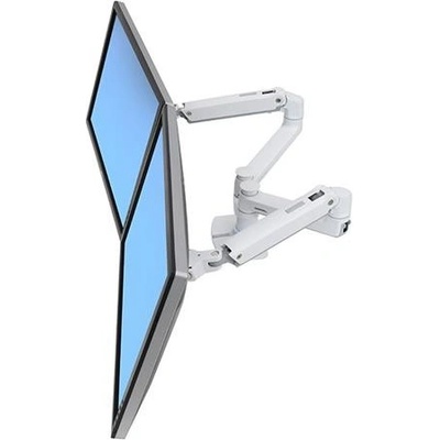 ERGOTRON LX Dual Side-by-Side Arm, stolní ramena pro 2 lcd. max. 27", flexibilní , bílé
