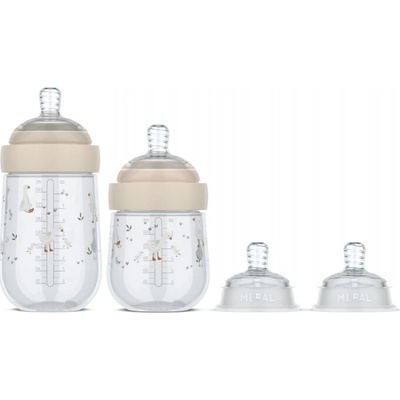 Little Dutch Dojčenské fľaše 165 ml + 240 ml + 2 cumlíky Husa