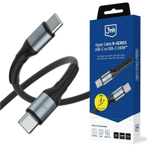 3mk Protection Hyper N-Series кабел за данни Type-C - Type-C, 300 см, ЧЕРЕН (GP-193840)