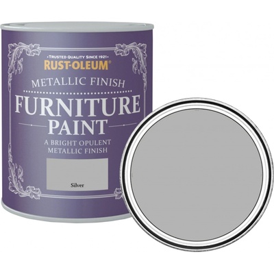 Rust-Oleum Metalická barva na nábytek 0,75 l stříbrná