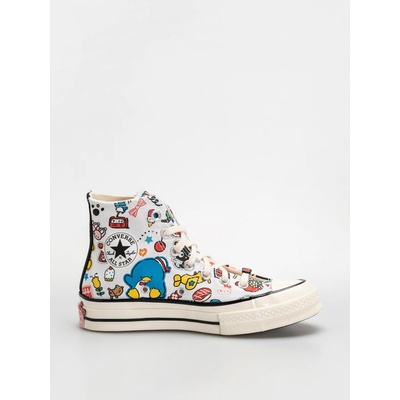 Converse Chuck 70 Hi white/pink/green