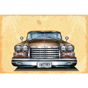 DIMEX ART Флизелинов фототапет ретро бензиностанция 375 x 250 см