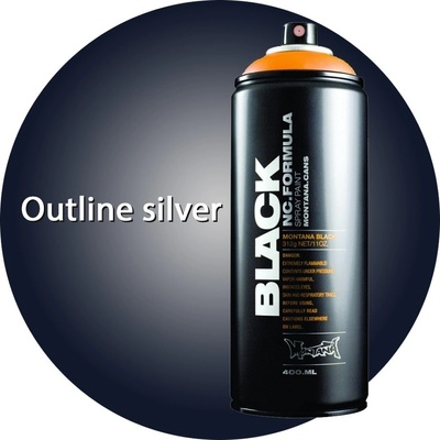 MONTANA BLACK outline silver 400ml