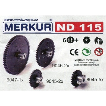 Merkur ND 115 Ozubená kola modul 1
