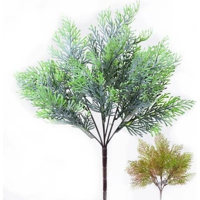 Aquaseed Umelá vetvička Tuja zelená, ružová 40cm
