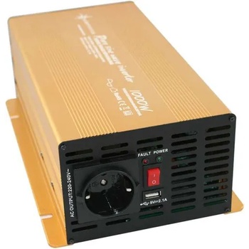 solartronics Инвертор np 12v 1000 w usb 2.1a Пълна синусоида - златна серия (0212101ge)