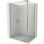 Mexen Exo-BR Duo душ кабина с панти 90 x 85 см, прозрачна, златна - 8182-090-085-50-00 (8182-090-085-50-00)