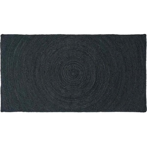 vidaXL Килими за помещение Тъмносиво 80 x 150 cm юта (42010555)