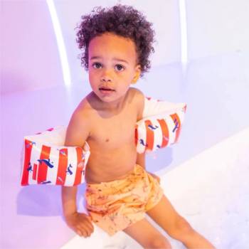 Image 1 of Swim Essentials : Ръкавели за деца от 2-6 години - "Red-White Whale (SWE-2020SE152)