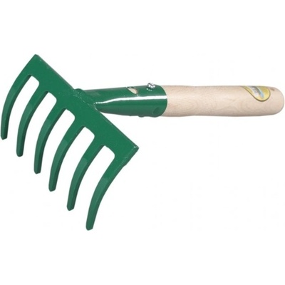 NG 07075 Hrábě 6 hroté s násadou 27cm 75x110x275