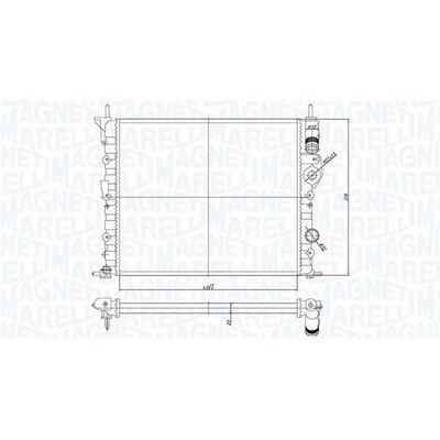 Chladič, chlazení motoru MAGNETI MARELLI 350213194700