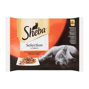 SHEBA SELECTION Šťavnatý výber v šťave 4 x 85 g