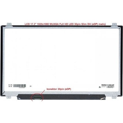 Lenovo ThinkPad P70 20ER display 17.3" LED LCD displej WUXGA Full HD 1920x1080 matný povrch – Zbozi.Blesk.cz