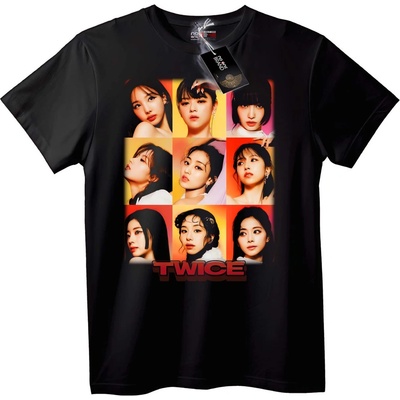 NOONEBRAND Тениска TWICE Групова Снимка - 5XL, White