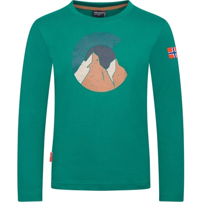 Trollkids Детска блуза с дълъг ръкав Trollkids Kid's Halsafjord Longsleeve Longsleeve - Dark Cyan - размер 140 (EU) (704-5821-0516)