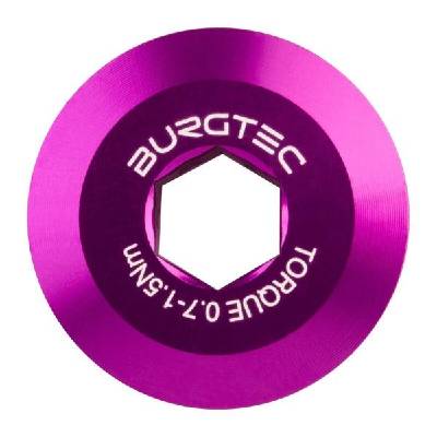 Болт за курбел BURGTEC Shimano Hollowtech II - лилав Rain