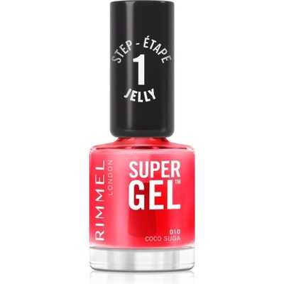 Rimmel Super Gel gelový lak na nehty bez užití UV/LED lampy odstín 010 Coco Suga 12 ml