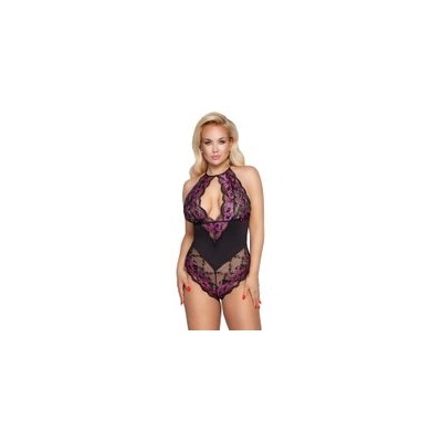 Cottelli Collection боди с лилав мотив CURVES - 2XL (P25995)