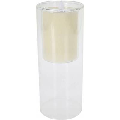 Home Styling Collection Svíčka led ve skle, bílá, 10 x 25 cm