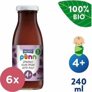 Salvest Põnn BIO Slivková šťava s dužinou 6 x 240 ml