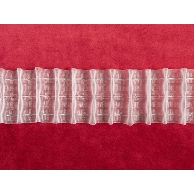 Riasiaca stuha RS-011 vlnky - výška 7,5 cm - riasenie 1:2