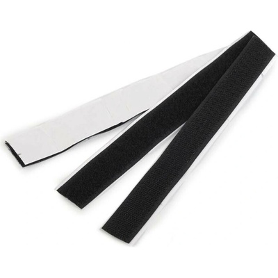 Stoklasa Suchý zip háček + plyš samolepicí stříhaný šíře 20 mm Balení: 10 pár, Varianta: černá černá