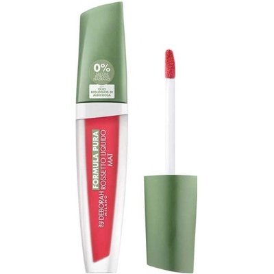 Deborah Milano Formula Pura tekutý matný rúž Rossetto 08 Geranium 4,5 ml