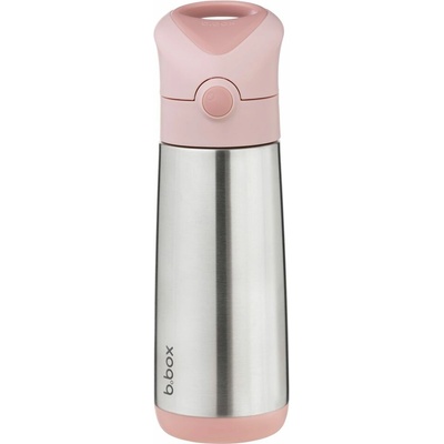 b.box Termoska na pití s brčkem šedá 500 ml