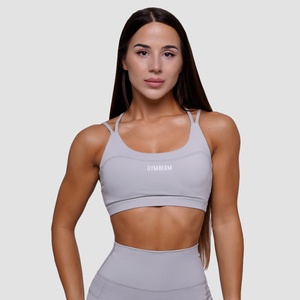 GymBeam Спортен сутиен FIT Mist Grey L