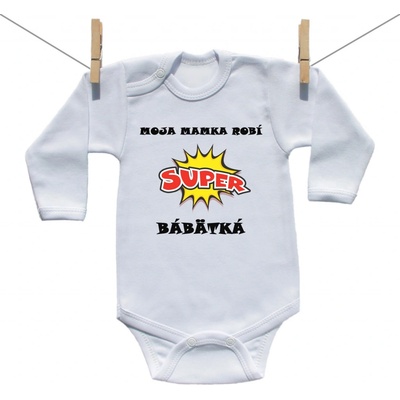 Boodyy Body s dlhým rukávom Moja mamka robí super bábätká
