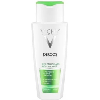 Vichy Шампоан против пърхот и сърбящ скалп за суха коса , Vichy Dercos Anti-Dandruff DS Shampoo for Dry Hair 200ml