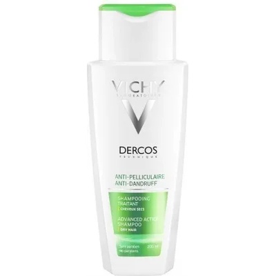 Vichy Шампоан против пърхот и сърбящ скалп за суха коса , Vichy Dercos Anti-Dandruff DS Shampoo for Dry Hair 200ml
