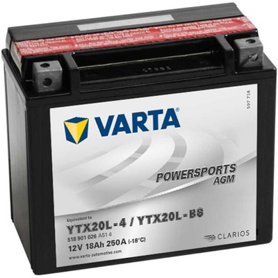 VARTA 18Ah right+ YTX20L-BS (518 901 025)