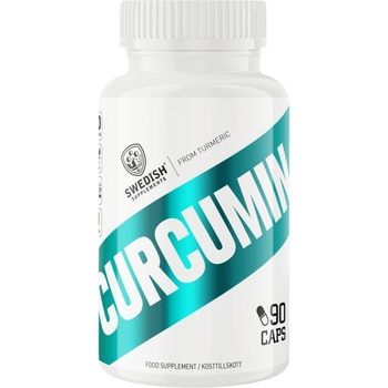Swedish Supplements Curcumin Turmeric 500 mg | with Vitamin C & Black Pepper Piperine [90 капсули]