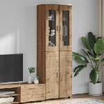 vidaXL Висок шкаф FLORIN 60 x 35 x 182 см Дъб Инженерна дървесина (3397923)