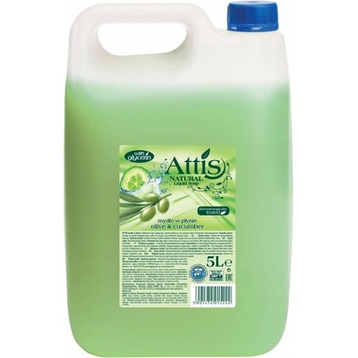 Attis tekuté mýdlo Natural s vůní oliv a okurky 5000 ml