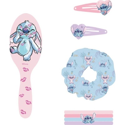 Cerdá Set doplnkov do vlasov Stitch 8ks ružová