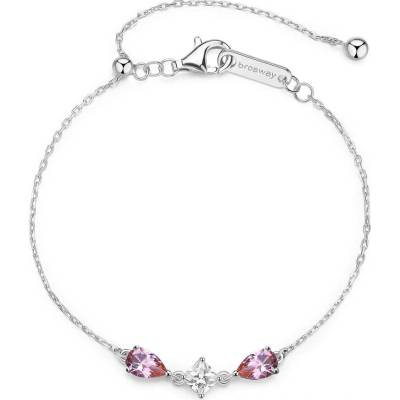 Brosway Náramek Fancy Tender Pink s růžovými zirkony Stříbro 925