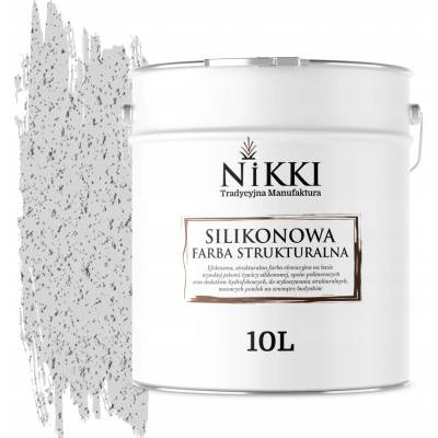 NIKKI Tradycyjna Manufaktura fasádna silikónová štruktúrna farba 10 l biela