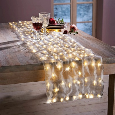 Weltbild LED Dekorační textilie Glamour stříbrná 795682