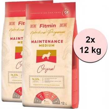 Fitmin dog medium maintenance 2 x 12 kg