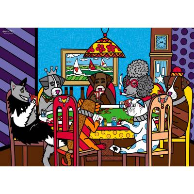 Bluebird Puzzle - Puzzle Romero Britto: Game Night - 500 piese