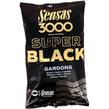 Sensas Krmení 3000 Super Black 1kg Plotice-černý