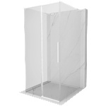 Mexen Rox-3S L душ кабина, 3-стенна, плъзгаща се, 110 x 110 см, прозрачна, бяла (8C2L-110-110-20-00-3S)