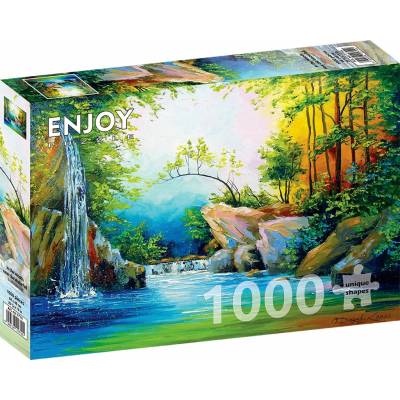 Enjoy In the Woods near the Waterfall 1000 dielov